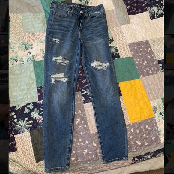 American Eagle Super High Rise Jegging Crop - Picture 1 of 4